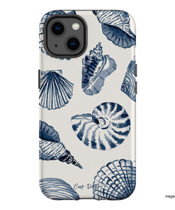 Blue Shells Printed Phone Cases iPhone 13 / Armoured by Cass Deller - The Dairy