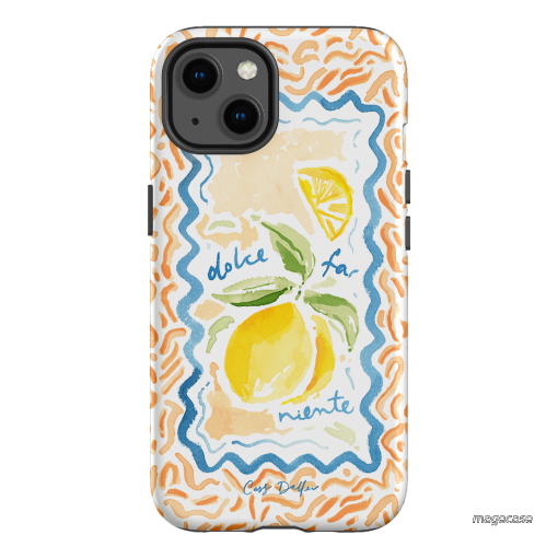 Dolce Far Niente Printed Phone Cases iPhone 13 / Armoured by Cass Deller - The Dairy