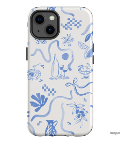 Mediterranean Wave Printed Phone Cases iPhone 13 / Armoured by Charlie Taylor - The Dairy