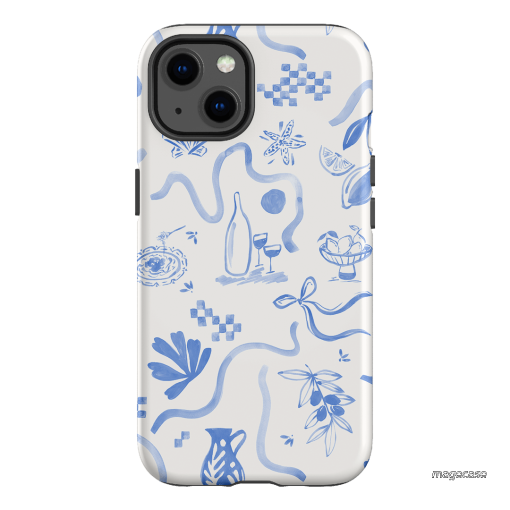 Mediterranean Wave Printed Phone Cases iPhone 13 / Armoured by Charlie Taylor - The Dairy