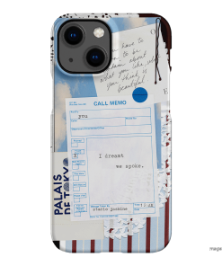 Call Memo Printed Phone Cases iPhone 13 Mini / Snap by Jasmine Dowling - The Dairy