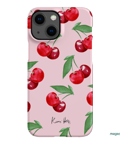Cherry Rose Printed Phone Cases iPhone 13 Mini / Snap by Kerrie Hess - The Dairy