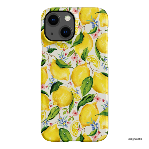 Citrus Lemon Printed Phone Cases iPhone 13 Mini / Snap by Ellie Mae - The Dairy