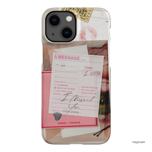 Missed Call Printed Phone Cases iPhone 13 Mini / Snap by Jasmine Dowling - The Dairy