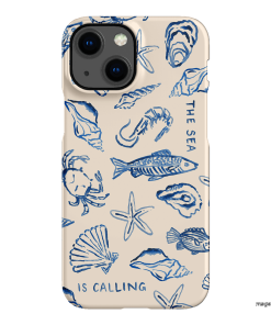 Sea Call Printed Phone Cases iPhone 13 Mini / Snap by Cass Deller - The Dairy