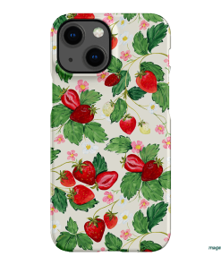 Strawberry Patch Printed Phone Cases iPhone 13 Mini / Snap by Ellie Mae - The Dairy