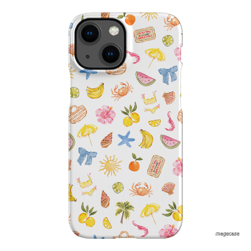 Summer Icons Printed Phone Cases iPhone 13 Mini / Snap by Cass Deller - The Dairy
