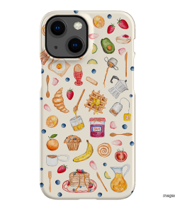 Sunday Breakfast Printed Phone Cases iPhone 13 Mini / Snap by BG. Studio - The Dairy