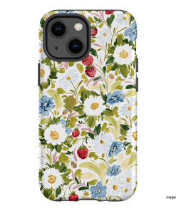 Garden Strawberries Printed Phone Cases iPhone 13 Mini / Armoured by Ellie Mae - The Dairy