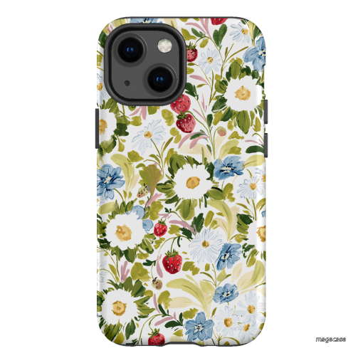 Garden Strawberries Printed Phone Cases iPhone 13 Mini / Armoured by Ellie Mae - The Dairy