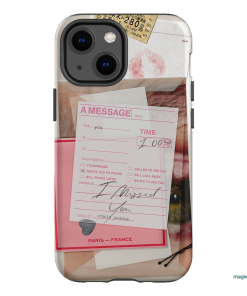 Missed Call Printed Phone Cases iPhone 13 Mini / Armoured by Jasmine Dowling - The Dairy