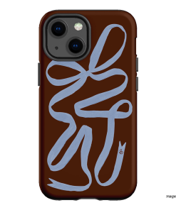 Mocha Ribbon Printed Phone Cases iPhone 13 Mini / Armoured by Jasmine Dowling - The Dairy