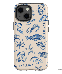 Sea Call Printed Phone Cases iPhone 13 Mini / Armoured by Cass Deller - The Dairy