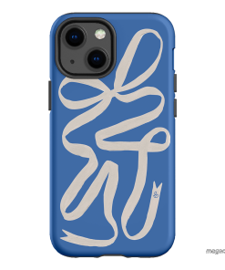 Something Blue Ribbon Printed Phone Cases iPhone 13 Mini / Armoured by Jasmine Dowling - The Dairy