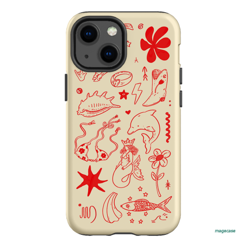 Spiced Cowboy Cream Printed Phone Cases iPhone 13 Mini / Armoured by Easty Beasty - The Dairy