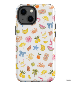 Summer Icons Printed Phone Cases iPhone 13 Mini / Armoured by Cass Deller - The Dairy