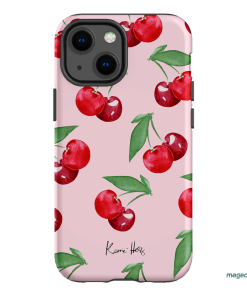 Cherry Rose Printed Phone Cases iPhone 13 Mini / Armoured by Kerrie Hess - The Dairy
