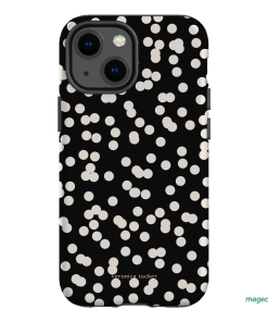 Mini Confetti Noir Printed Phone Cases iPhone 13 Mini / Armoured by Veronica Tucker - The Dairy