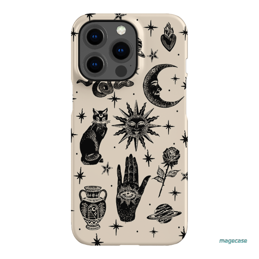 Astro Flash Beige Printed Phone Cases iPhone 13 Pro / Snap by Veronica Tucker - The Dairy