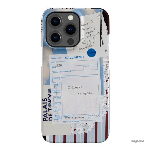 Call Memo Printed Phone Cases iPhone 13 Pro / Snap by Jasmine Dowling - The Dairy