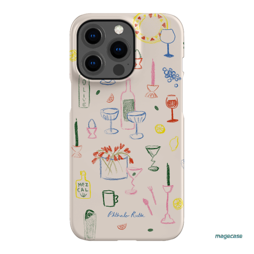 Dinnerware Printed Phone Cases iPhone 13 Pro / Snap by Phthalo Ruth - The Dairy