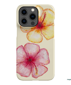 Hibiscus Flower Yellow Printed Phone Cases iPhone 13 Pro / Snap by BG. Studio - The Dairy