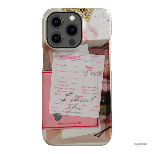 Missed Call Printed Phone Cases iPhone 13 Pro / Snap by Jasmine Dowling - The Dairy