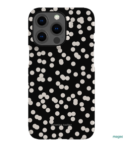 Mini Confetti Noir Printed Phone Cases iPhone 13 Pro / Snap by Veronica Tucker - The Dairy