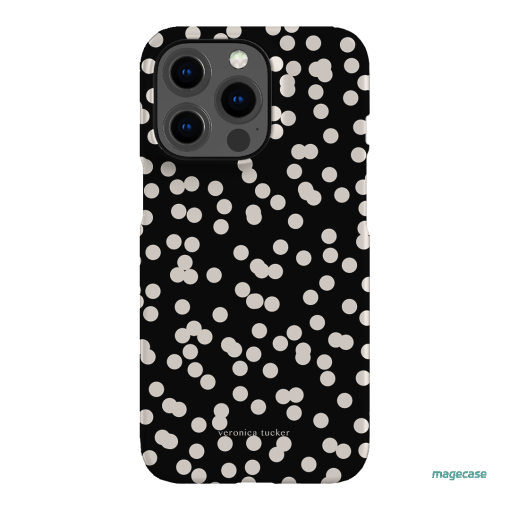 Mini Confetti Noir Printed Phone Cases iPhone 13 Pro / Snap by Veronica Tucker - The Dairy