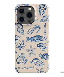 Sea Call Printed Phone Cases iPhone 13 Pro / Snap by Cass Deller - The Dairy
