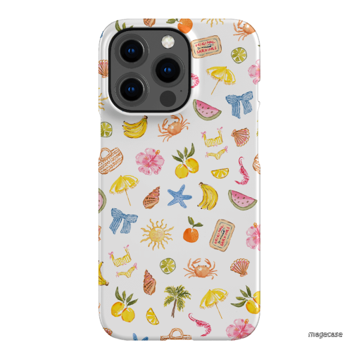 Summer Icons Printed Phone Cases iPhone 13 Pro / Snap by Cass Deller - The Dairy