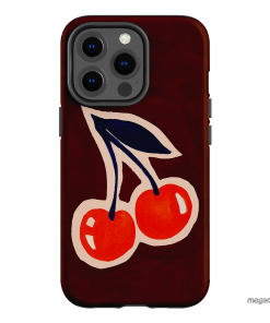 Cherries Printed Phone Cases iPhone 13 Pro / Armoured by Studio Bon - The Dairy