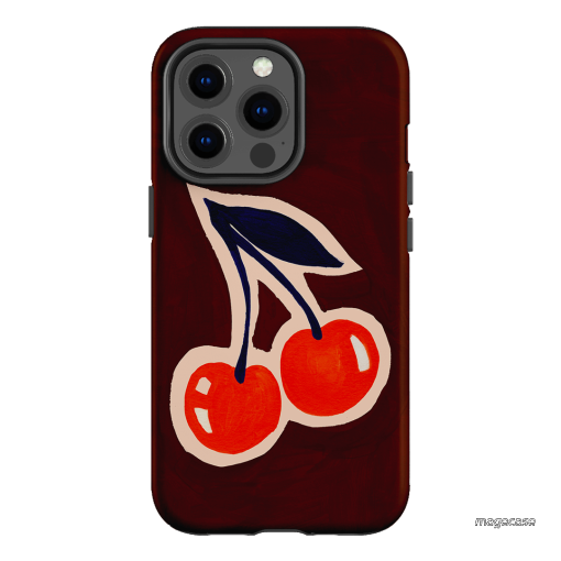 Cherries Printed Phone Cases iPhone 13 Pro / Armoured by Studio Bon - The Dairy