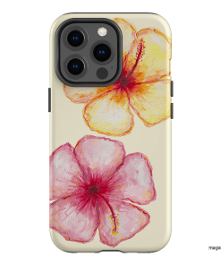 Hibiscus Flower Yellow Printed Phone Cases iPhone 13 Pro / Armoured by BG. Studio - The Dairy