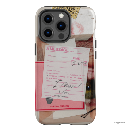 Missed Call Printed Phone Cases iPhone 13 Pro / Armoured by Jasmine Dowling - The Dairy