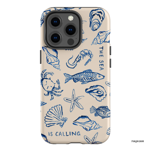 Sea Call Printed Phone Cases iPhone 13 Pro / Armoured by Cass Deller - The Dairy
