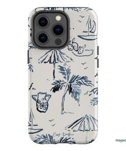 Balmy Blue Printed Phone Cases iPhone 13 Pro / Armoured by Cass Deller - The Dairy