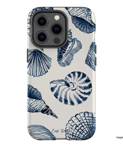Blue Shells Printed Phone Cases iPhone 13 Pro / Armoured by Cass Deller - The Dairy