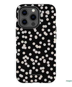 Mini Confetti Noir Printed Phone Cases iPhone 13 Pro / Armoured by Veronica Tucker - The Dairy