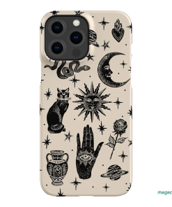 Astro Flash Beige Printed Phone Cases by Veronica Tucker - The Dairy