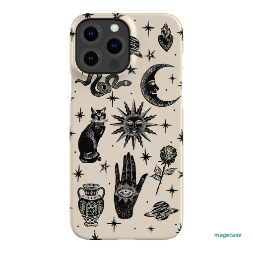 Astro Flash Beige Printed Phone Cases by Veronica Tucker - The Dairy