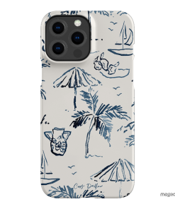Balmy Blue Printed Phone Cases iPhone 13 Pro Max / Snap by Cass Deller - The Dairy