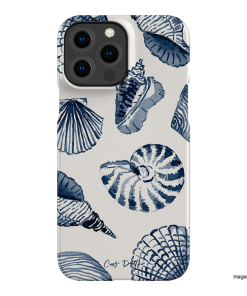 Blue Shells Printed Phone Cases iPhone 13 Pro Max / Snap by Cass Deller - The Dairy