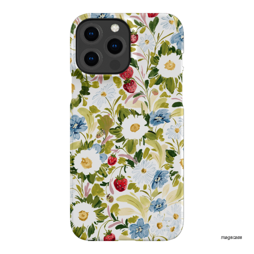 Garden Strawberries Printed Phone Cases iPhone 13 Pro Max / Snap by Ellie Mae - The Dairy