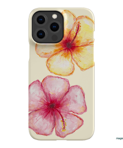 Hibiscus Flower Yellow Printed Phone Cases iPhone 13 Pro Max / Snap by BG. Studio - The Dairy