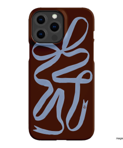 Mocha Ribbon Printed Phone Cases iPhone 13 Pro Max / Snap by Jasmine Dowling - The Dairy