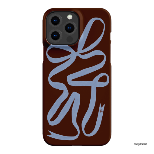 Mocha Ribbon Printed Phone Cases iPhone 13 Pro Max / Snap by Jasmine Dowling - The Dairy