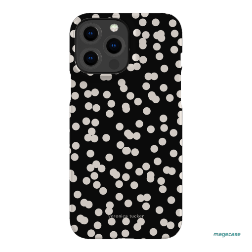 Mini Confetti Noir Printed Phone Cases iPhone 13 Pro Max / Snap by Veronica Tucker - The Dairy