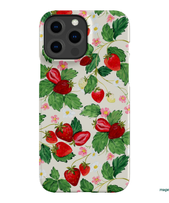 Strawberry Patch Printed Phone Cases iPhone 13 Pro Max / Snap by Ellie Mae - The Dairy