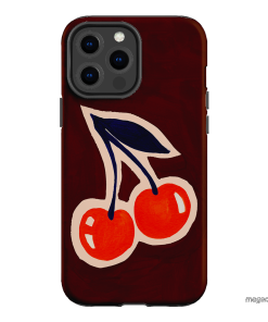 Cherries Printed Phone Cases iPhone 13 Pro Max / Armoured by Studio Bon - The Dairy
